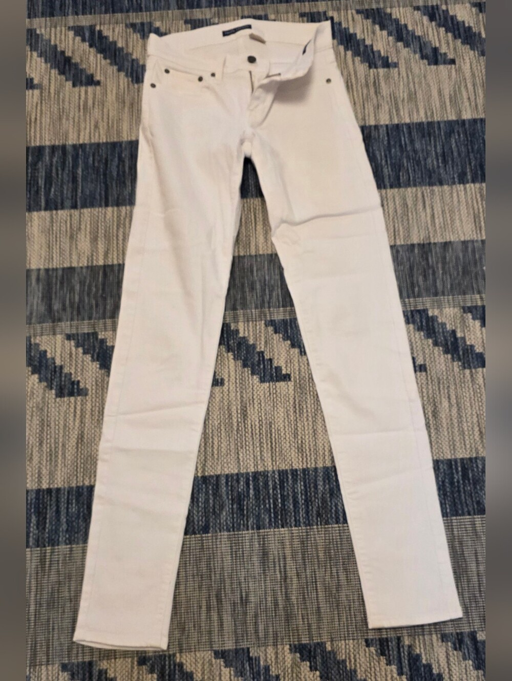 Ralph Lauren Women's White Varick Skinny Jeans - Size 25